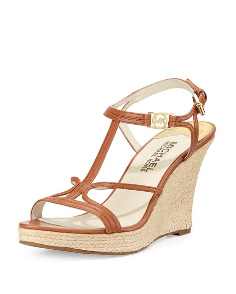 michael kors red wedge sandals|Michael Kors wedge sandals women.